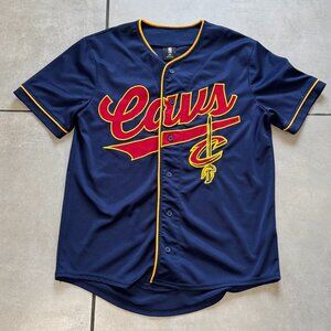 NBA Cleveland Cavaliers Baseball Style Jersey Navy Size Small